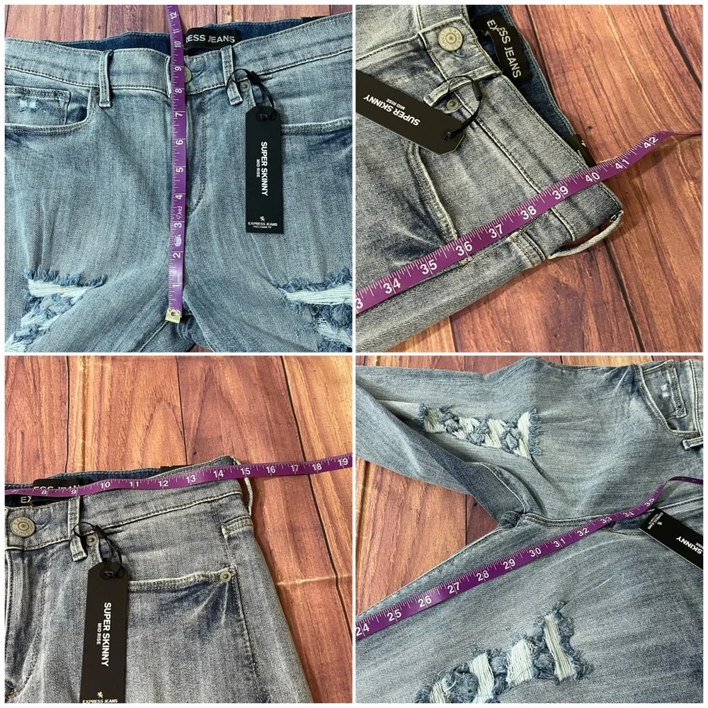 Express Super Skinny Mid-Rise Skinny Jeans